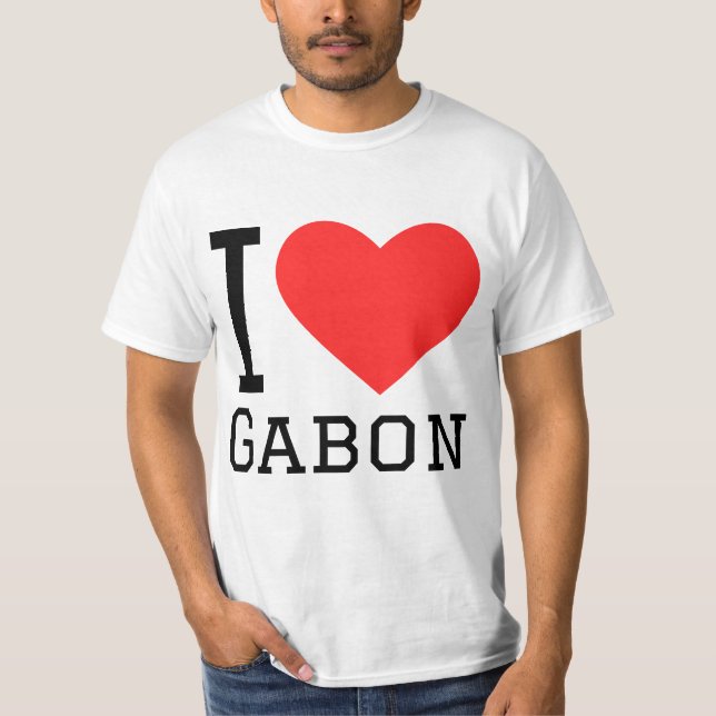 I Liebe Gabun T-Shirt (Vorderseite)