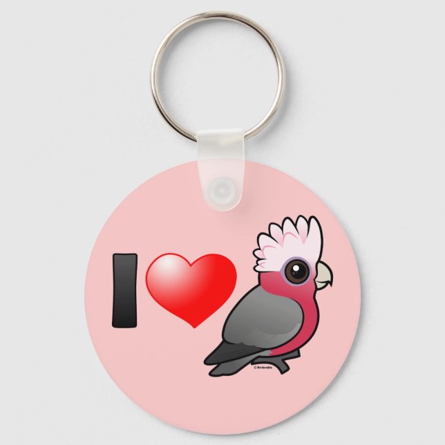 I Liebe Galahs (Wappen oben) Schlüsselanhänger (Vorderseite)