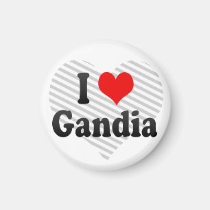 I Liebe Gandia, Spanien Magnet
