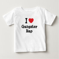 I Liebe Gangster Rap Herzstück personalisiert
