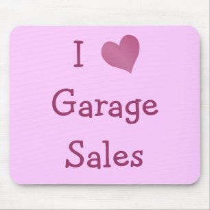 I Liebe Garagenverkauf Mousepad