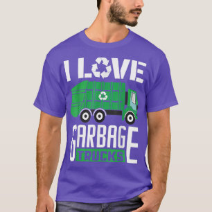 I Liebe Garbage Trucks Recycelnd Garbage Truck T-Shirt