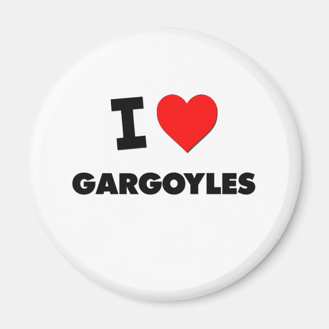 I Liebe Gargoyles Magnet (Vorne)