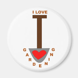 I Liebe Gartenspass Magnet