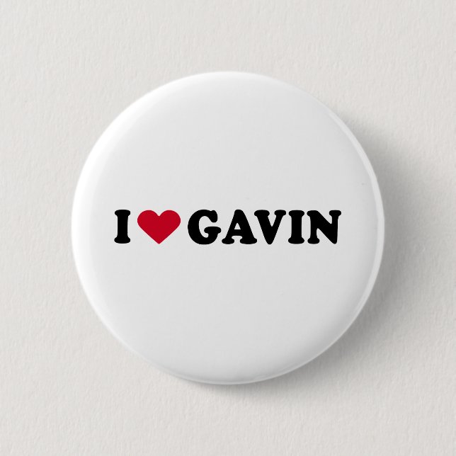 I LIEBE GAVIN BUTTON (Vorderseite)