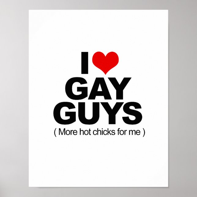 I Liebe Gay Typ Poster (Vorne)