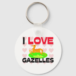 I Liebe-Gazellen Schlüsselanhänger