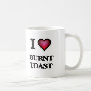 I Liebe gebrannter Toast Kaffeetasse