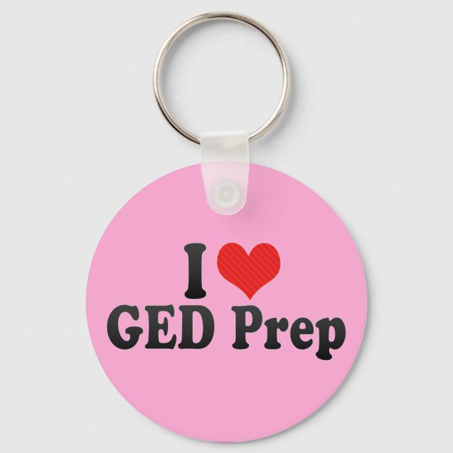 I Liebe GED Prep Schlüsselanhänger (Vorderseite)