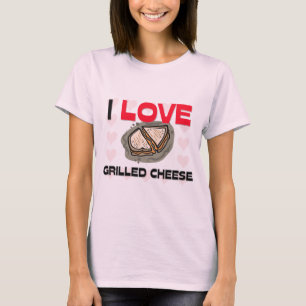 I Liebe gegrillter Käse T-Shirt