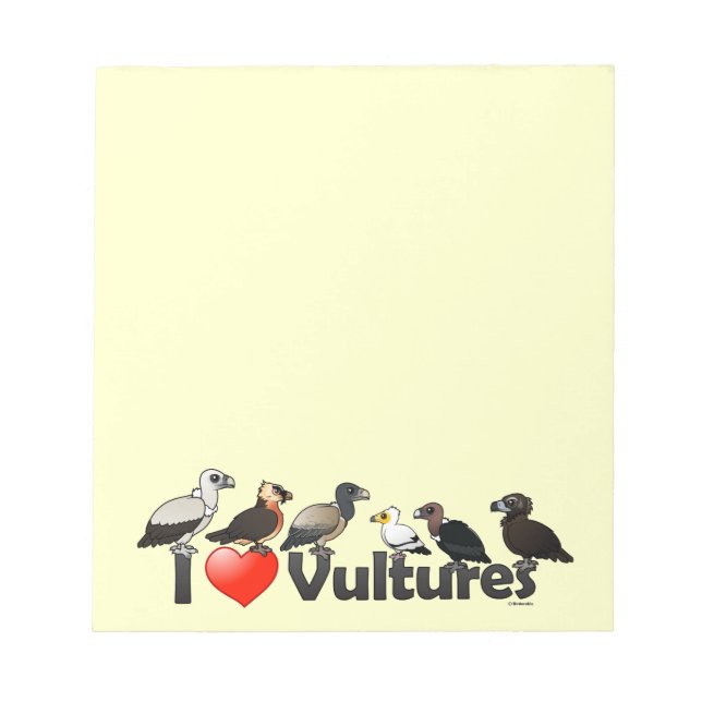 I Liebe-Geier (Eurasien) Notizblock (Vorderseite)