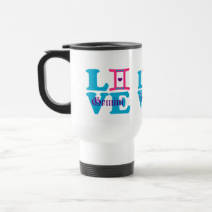 ♊😍 I Liebe Gemini-Zodiac-Zeichen Reisebecher