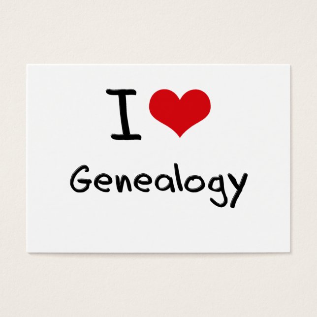 I Liebe Genealogie (Vorderseite)