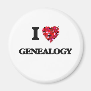 I Liebe-Genealogie Magnet