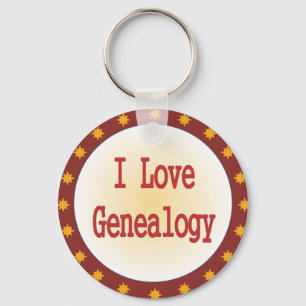 I Liebe Genealogie Schlüsselanhänger