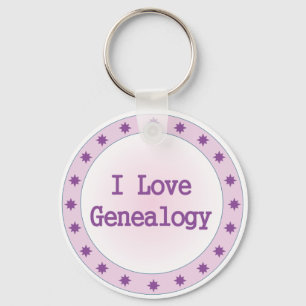 I Liebe Genealogie Schlüsselanhänger