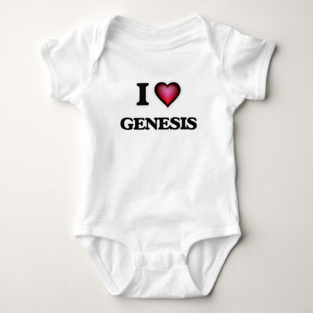 I Liebe Genesis Baby Strampler (Vorderseite)