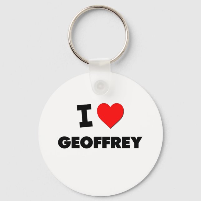 I Liebe Geoffrey Schlüsselanhänger (Vorderseite)