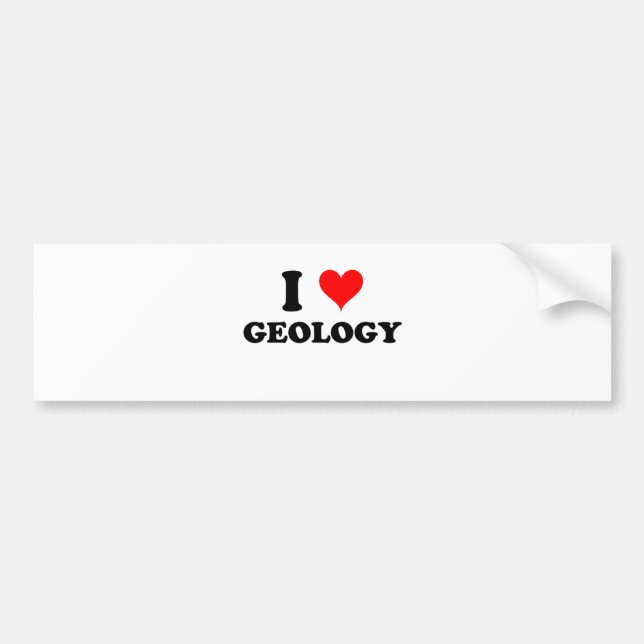 I Liebe-Geologie Autoaufkleber (Vorne)