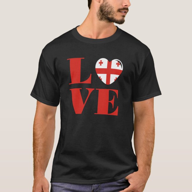 I Liebe Georgien T-Shirt (Vorderseite)