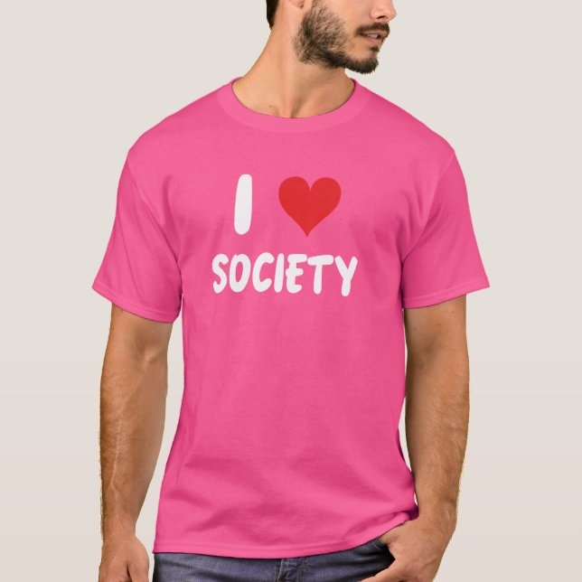 I Liebe Gesellschaft - Städte Städte Staaten Lände T-Shirt (Vorderseite)
