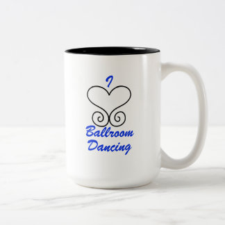 I Liebe-Gesellschaftstänze-Kaffee-Tasse Zweifarbige Tasse