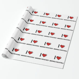 I Liebe gestampfte Kartoffeln Geschenkpapier