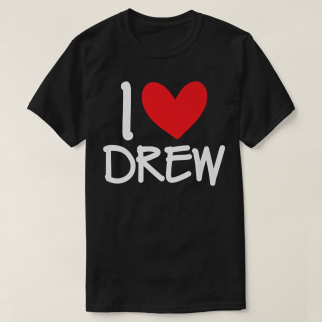 I Liebe Gezeichnet Name Personalisiert Männer Typ  T-Shirt (Design vorne)