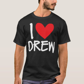 I Liebe Gezeichnet Name Personalisiert Männer Typ T-Shirt