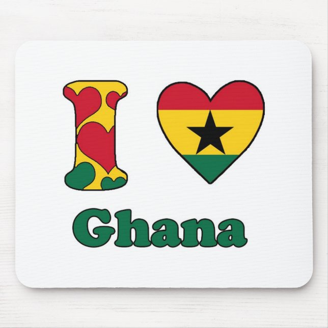 I Liebe Ghana Mousepad (Vorne)