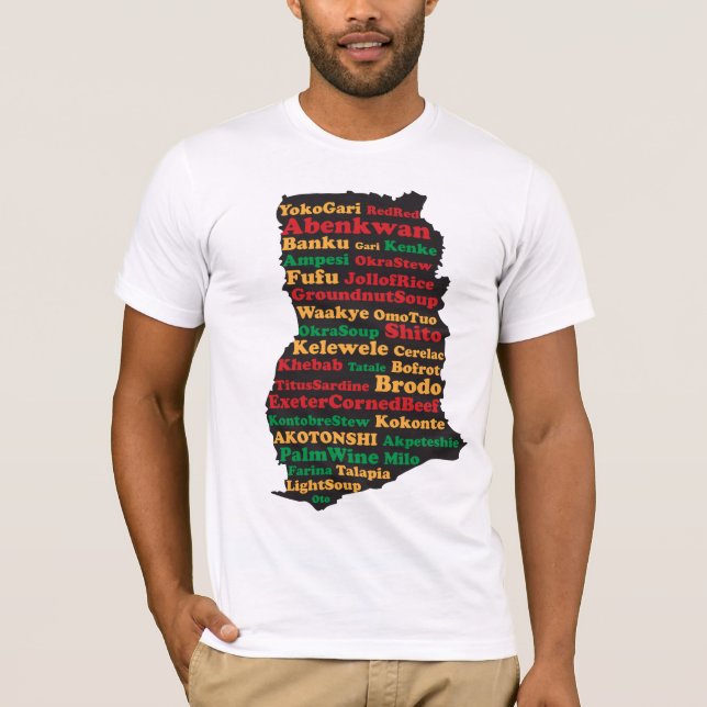 I Liebe-ghanaisches NahrungsmittelShirt T-Shirt (Vorderseite)