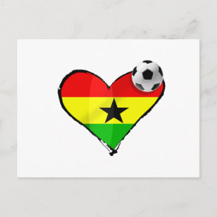 I Liebe Ghanas Black Stars - Ghana-Geschenke Postkarte