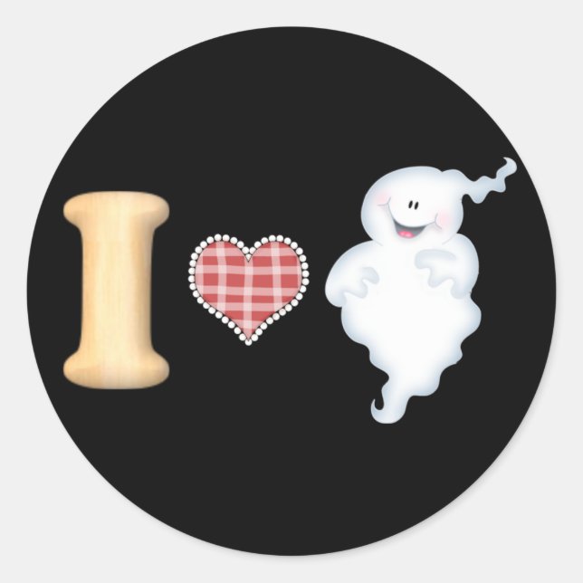 I Liebe Ghosts Stickers (Vorderseite)