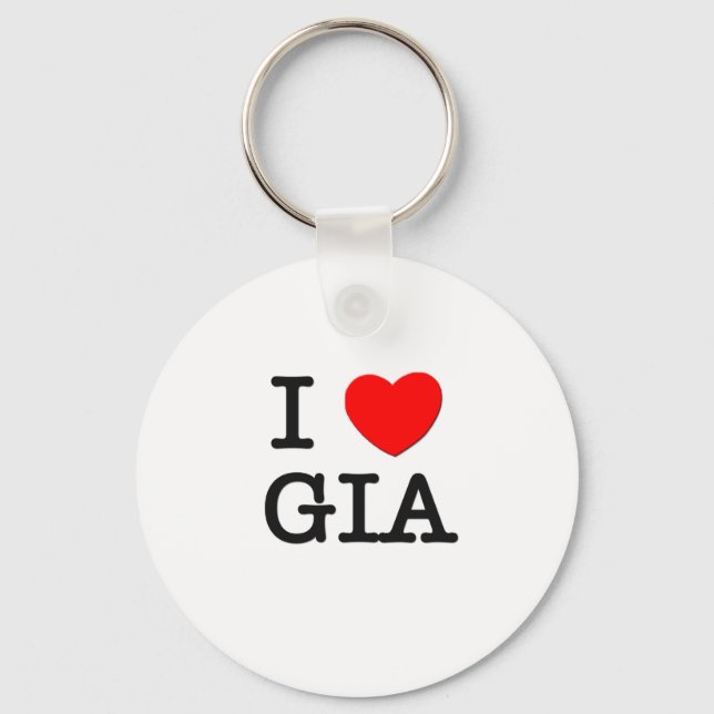 I Liebe Gia Schlüsselanhänger (Vorderseite)