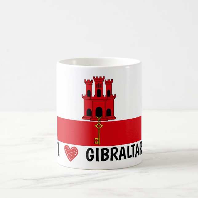 I Liebe Gibraltar Kaffeetasse (Mittel)