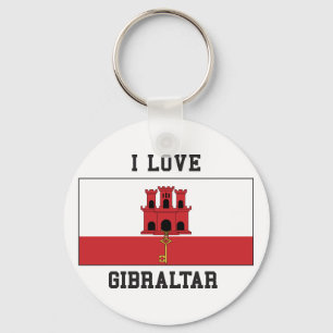 I Liebe Gibraltar Schlüsselanhänger