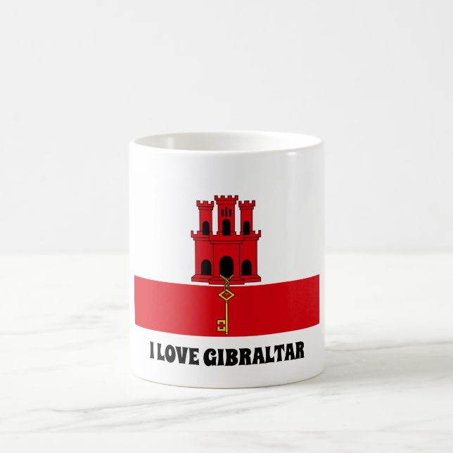 I Liebe-Gibraltar-Tasse Kaffeetasse (Mittel)