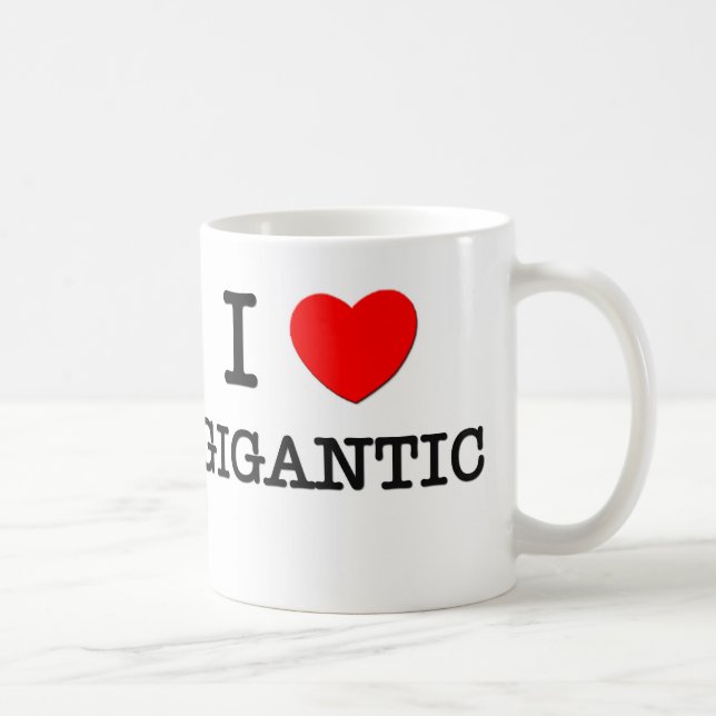 I Liebe gigantisch Kaffeetasse (Rechts)