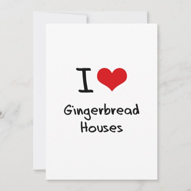 I Liebe Gingerbread Houses (Vorderseite)