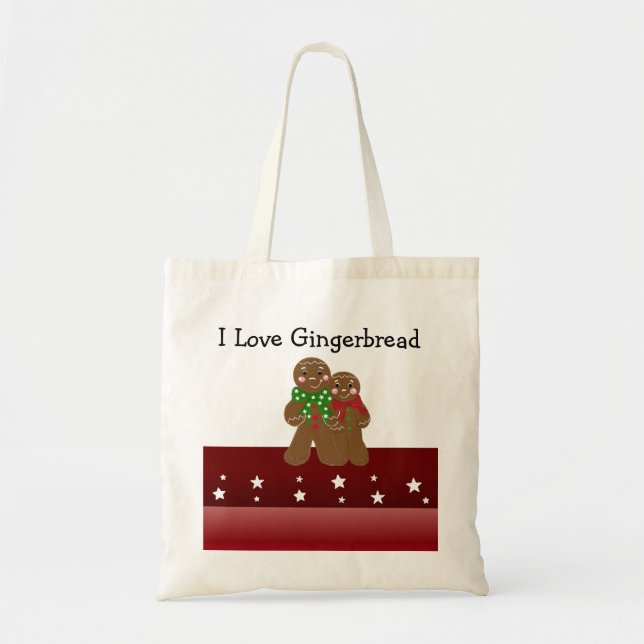 I Liebe Gingerbread Tragetasche (Vorne)