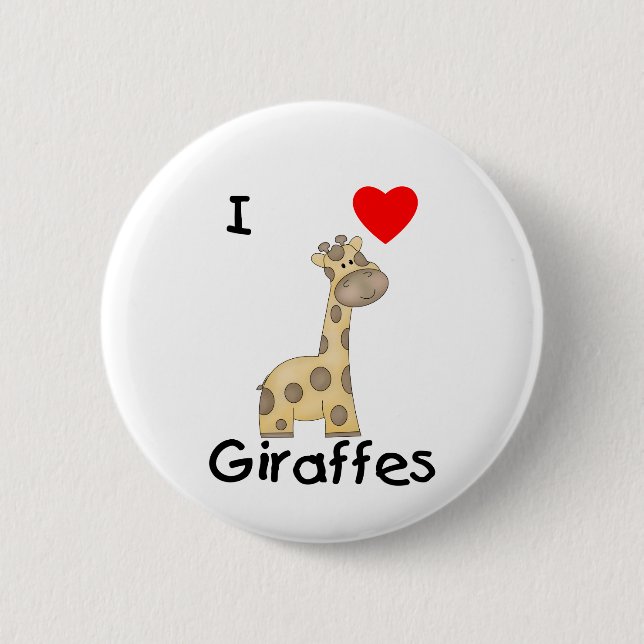 I Liebe-Giraffen (2) Button (Vorderseite)