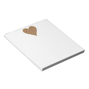 I Liebe Giraffen Notizblock