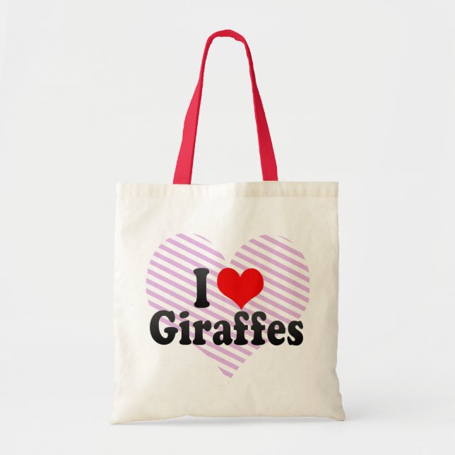 I Liebe-Giraffen Tragetasche (Vorne)