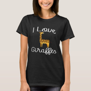 I Liebe Giraffes Kid Friendly Giraffe T-Shirt