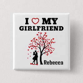 I Liebe Girlfriend Button