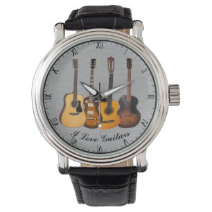 I LIEBE-GITARREN ARMBANDUHR