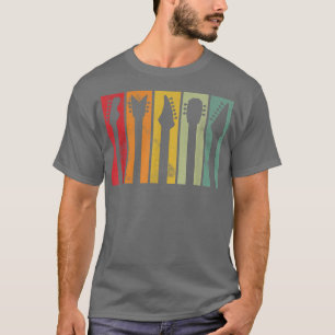 I Liebe Gitarren, Gitarre Lover Retro Vintag G T-Shirt