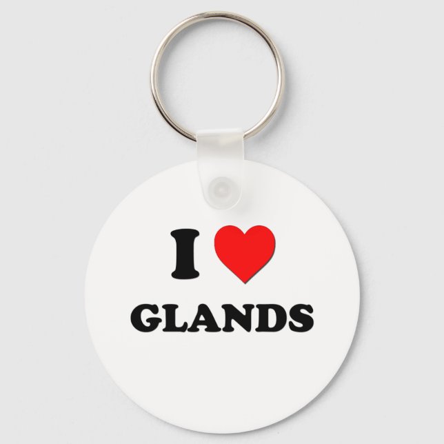 I Liebe Glands Schlüsselanhänger (Vorderseite)