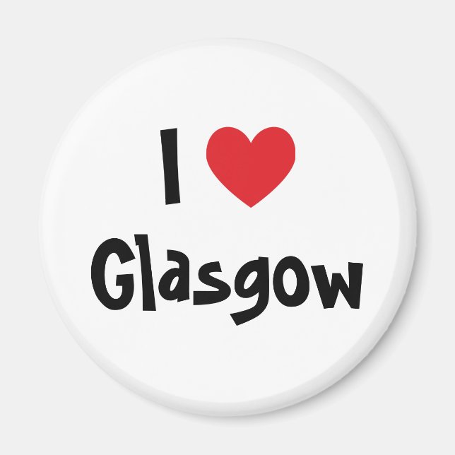 I Liebe Glasgow Magnet (Vorne)
