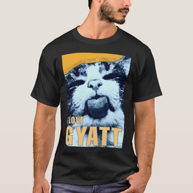 I Liebe Glattkatzenmeme T-Shirt (Vorderseite)